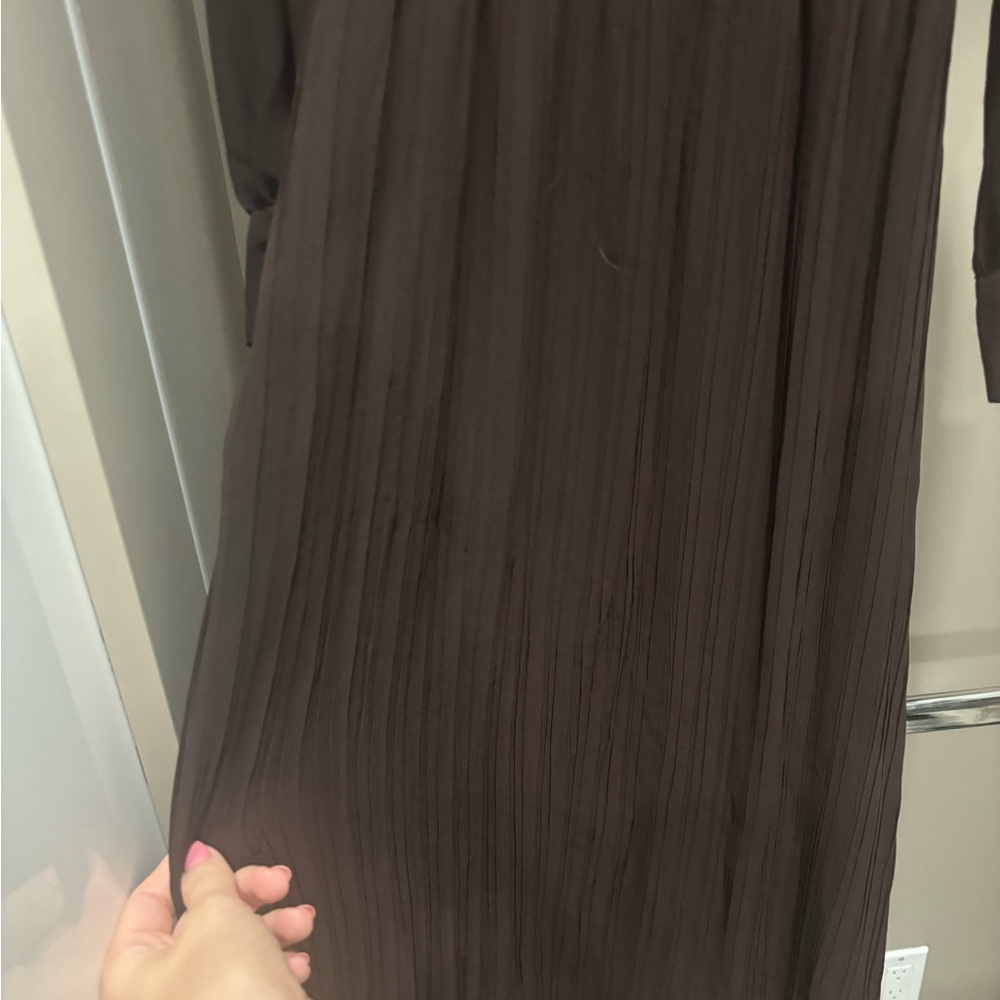 Zara pleated long dress